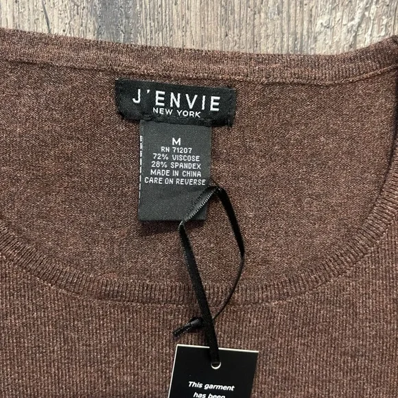 J’Envie Tank Top Brown Chestnut Blouse Women’s Size Small, Medium, Large NWT - Picture 7 of 9